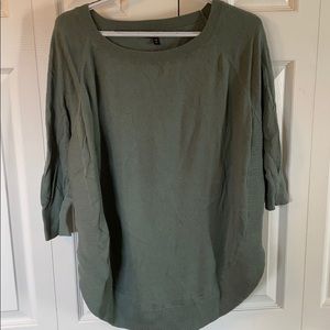 three-quarter length sleeves sweater